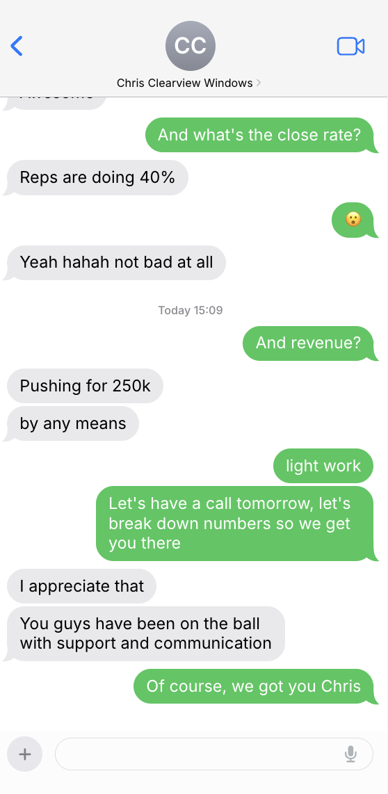 client message
