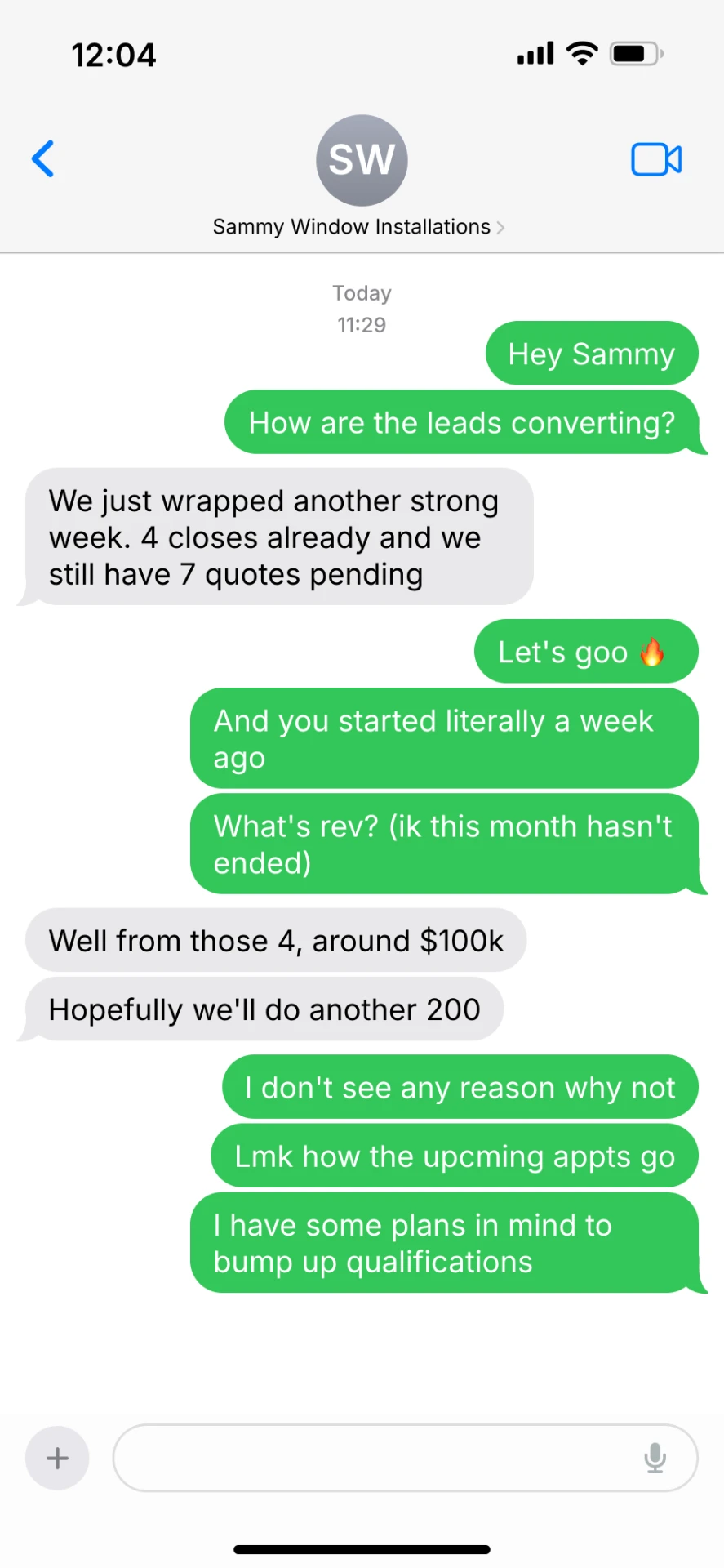 client message