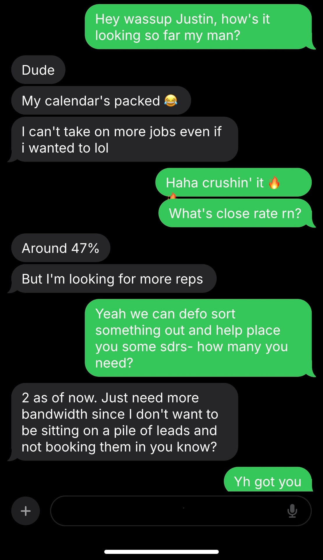client message