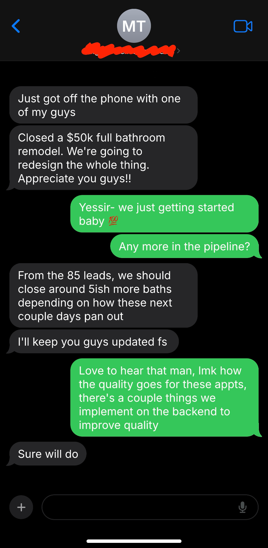 client message