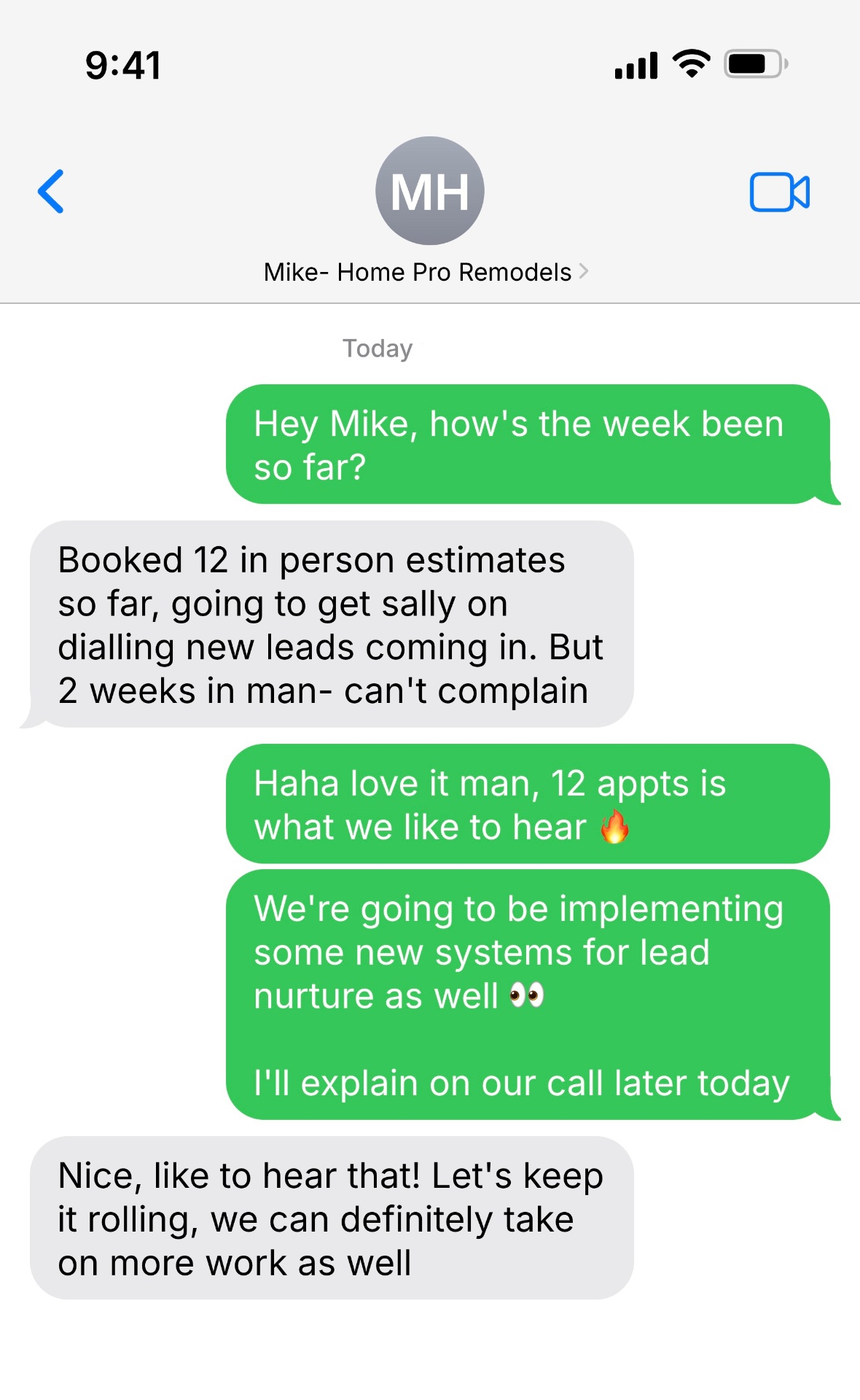 client message