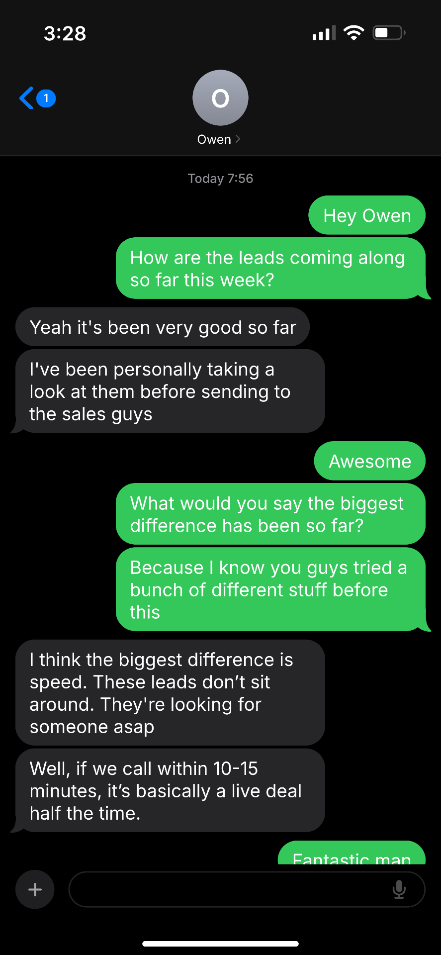 client message